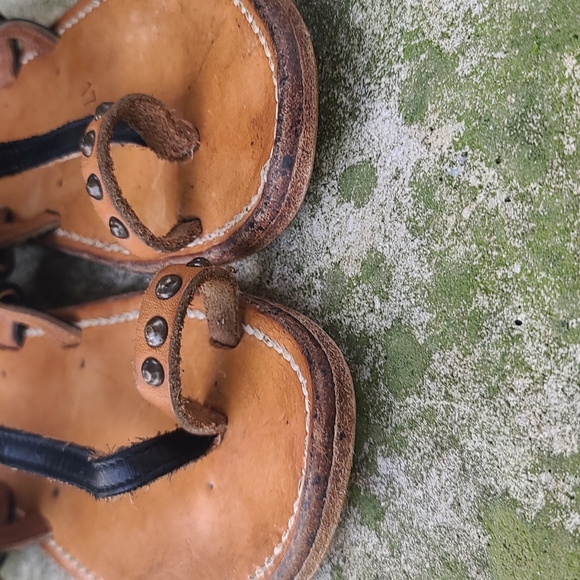 Rare Golden Goose by K. Jacques St-Tropaz T strap leather sandals. Sz 40… - Picture 16 of 16